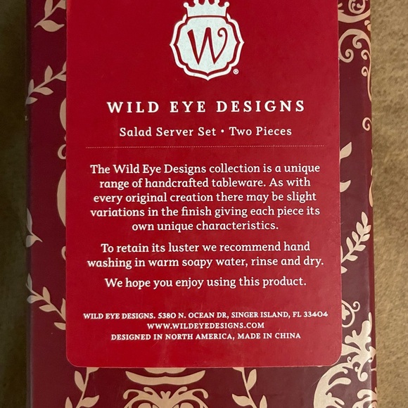 Wild Eye Designs Salad Server Set - Picture 3 of 3